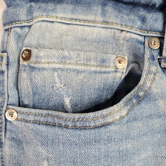 American Eagle AE Mens Slim Next Level Airflex Blue Jeans Sz 31 x 32 Distressed - Picture 8 of 12